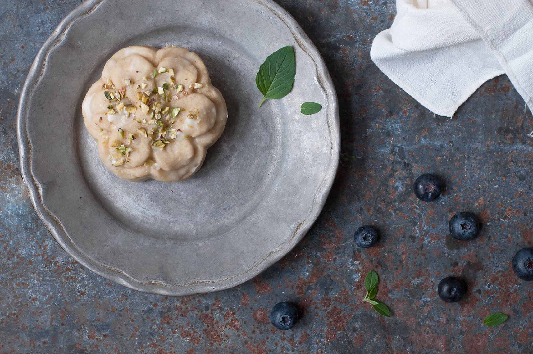 Lemon Pistachio Mini Bundt
